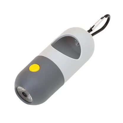 Glow Walk Poop Bag Dispenser with LED Light – Clips to Any Leash