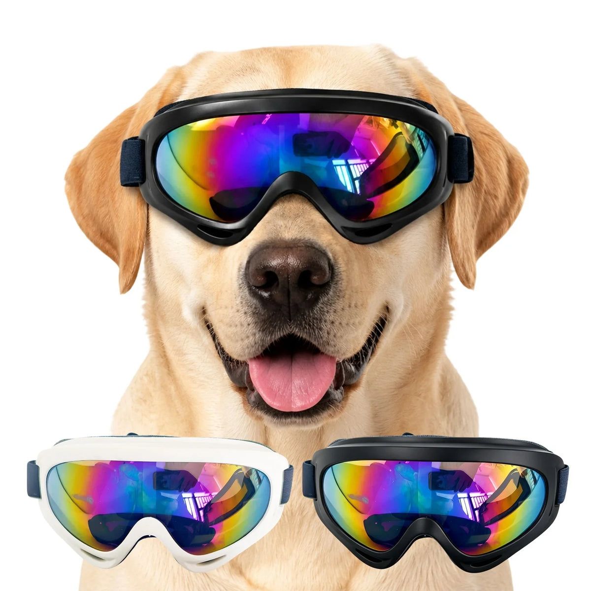 Dog Sunglasses – Adjustable Pet Goggles for Small Dogs
